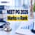 NEET PG 2026 Marks vs Rank: Check Score-Wise Rank Analysis